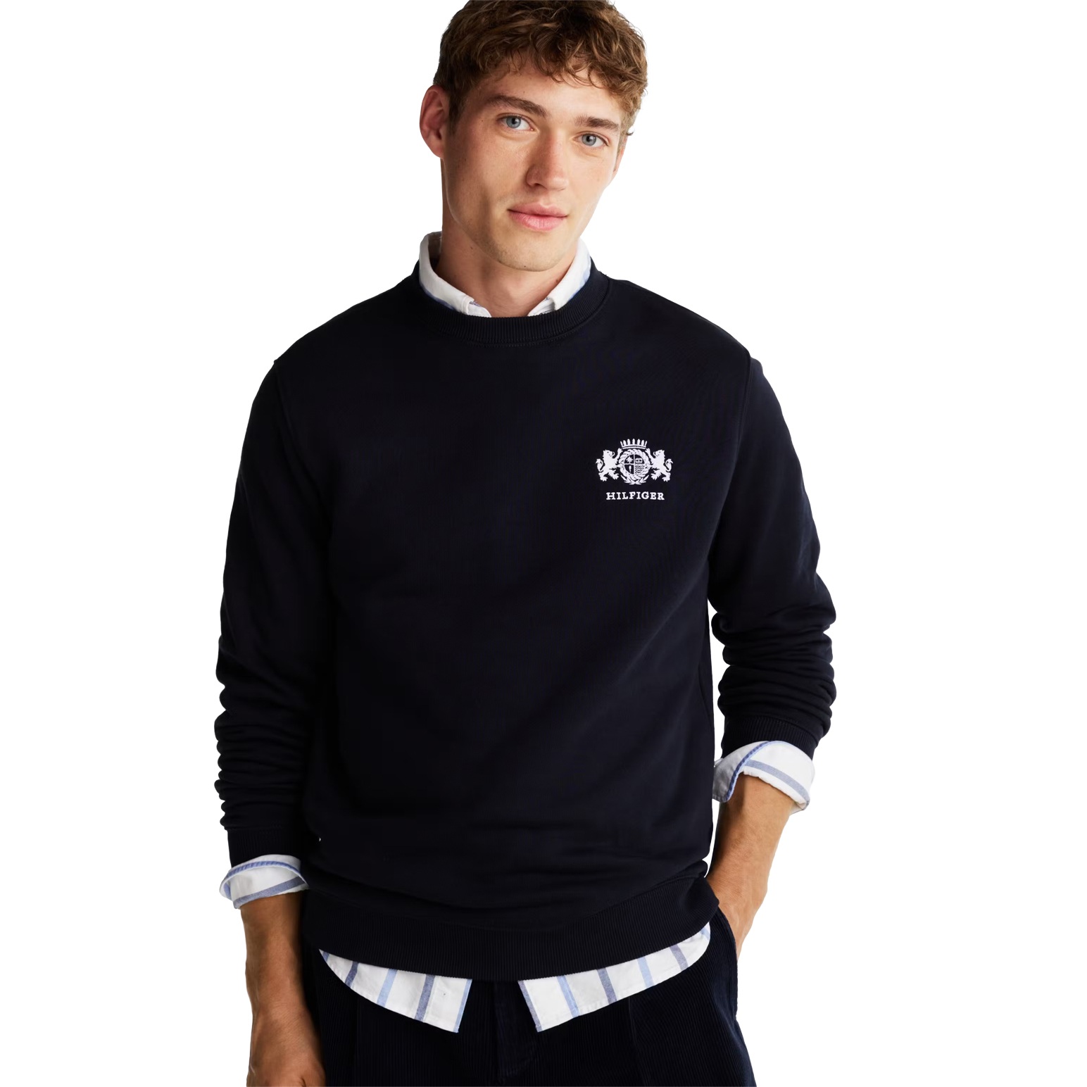 Tommy Hilfiger Small Crest Embroidery Sweatshirt